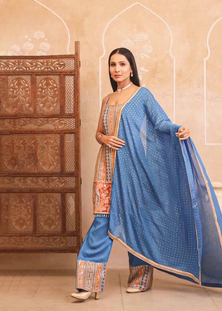 Celestine Azure Suit Set