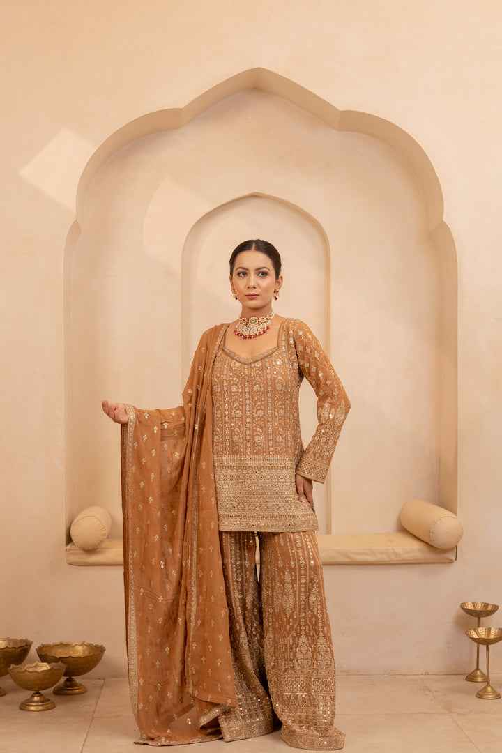 Varnya Sandstone Suit Set