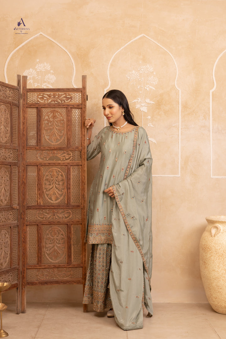 Aaravi Sage Suit Set
