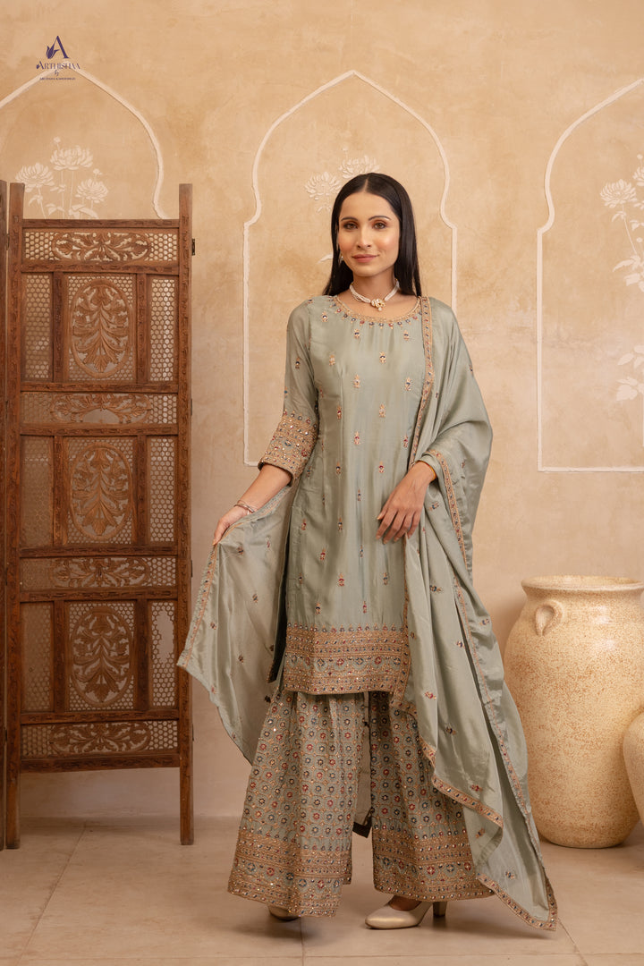 Aaravi Sage Suit Set