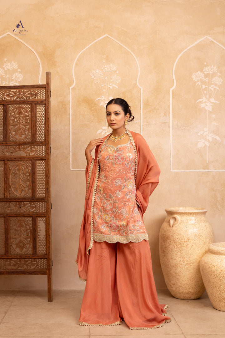 Anvaya Peach Suit Set