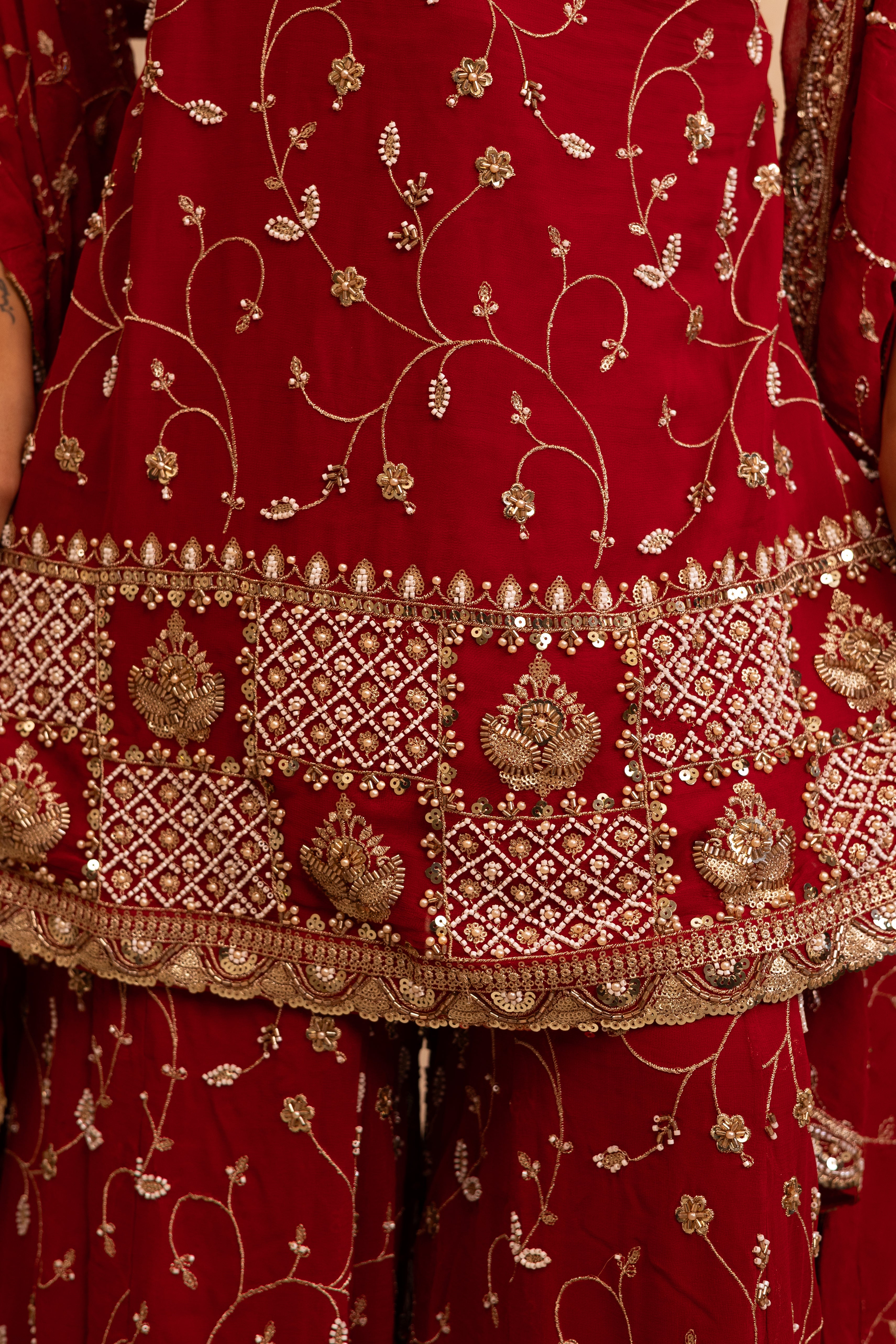 Rajasi Crimson Suit Set