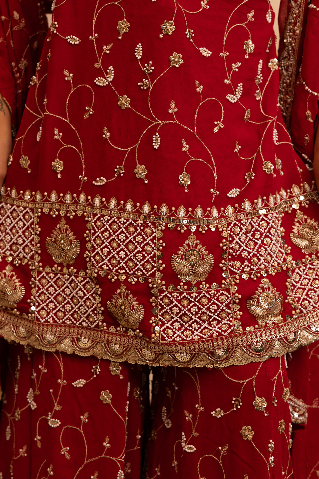 Rajasi Crimson Suit Set