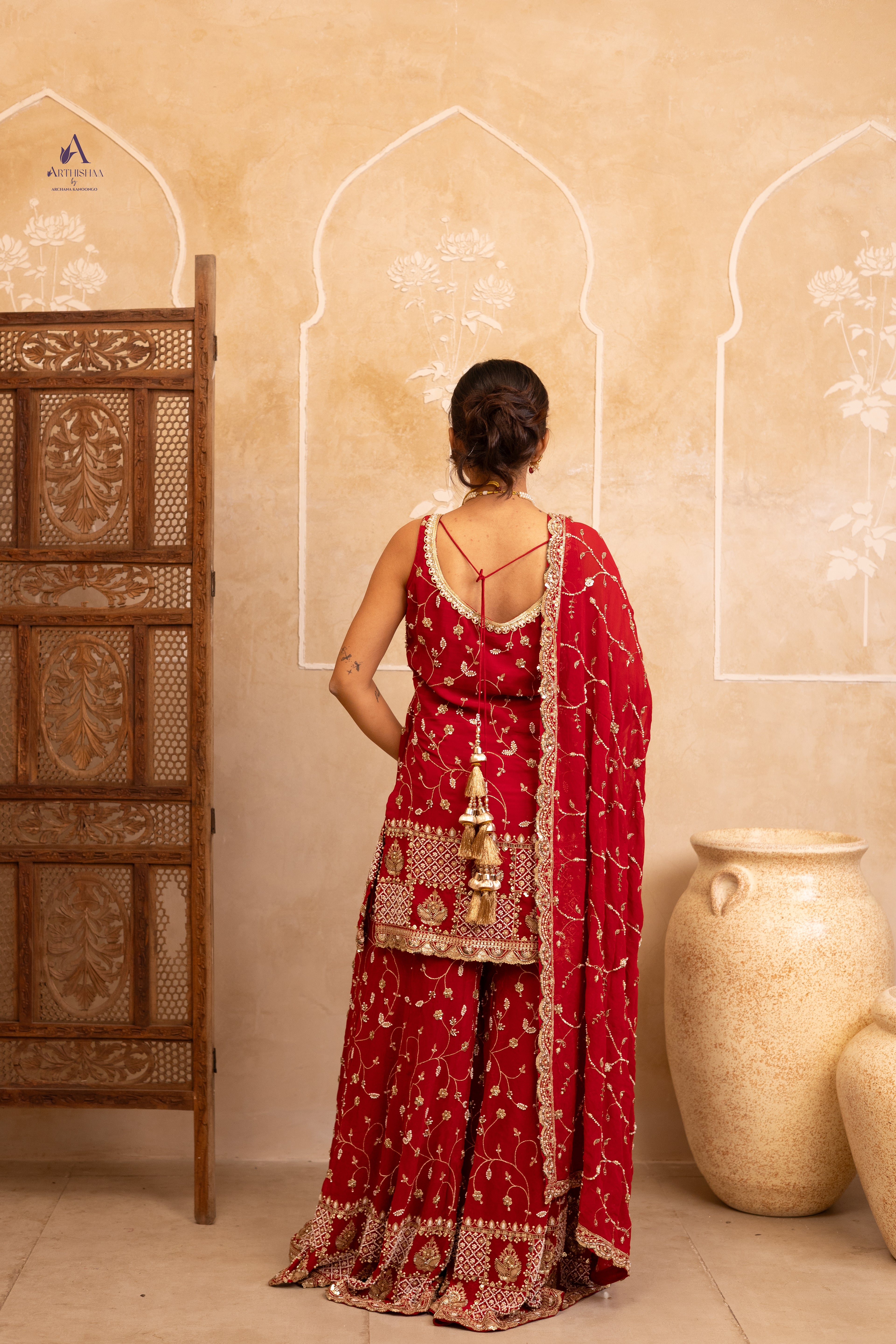 Rajasi Crimson Suit Set