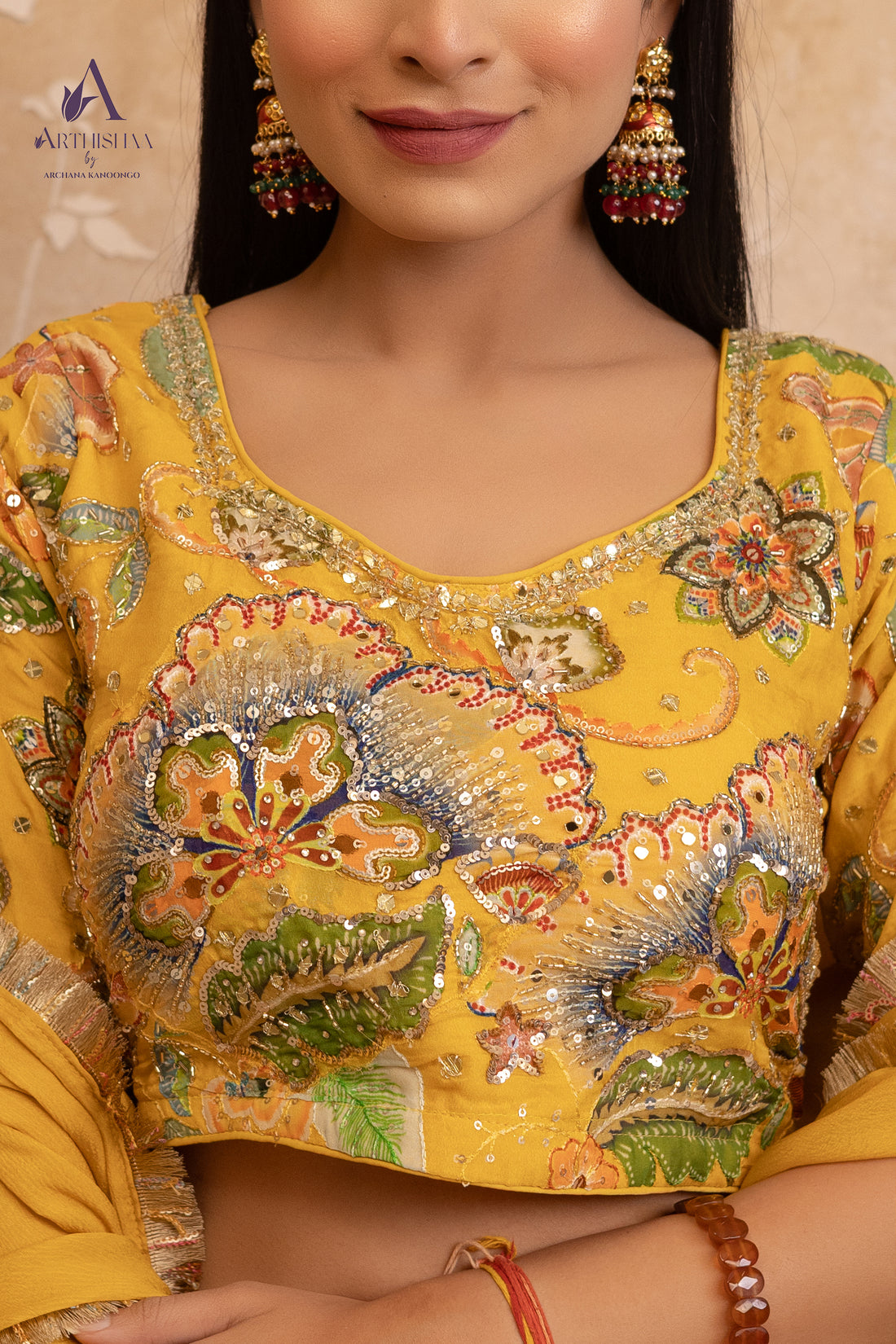 Rajkumari Haldi Lehenga Set
