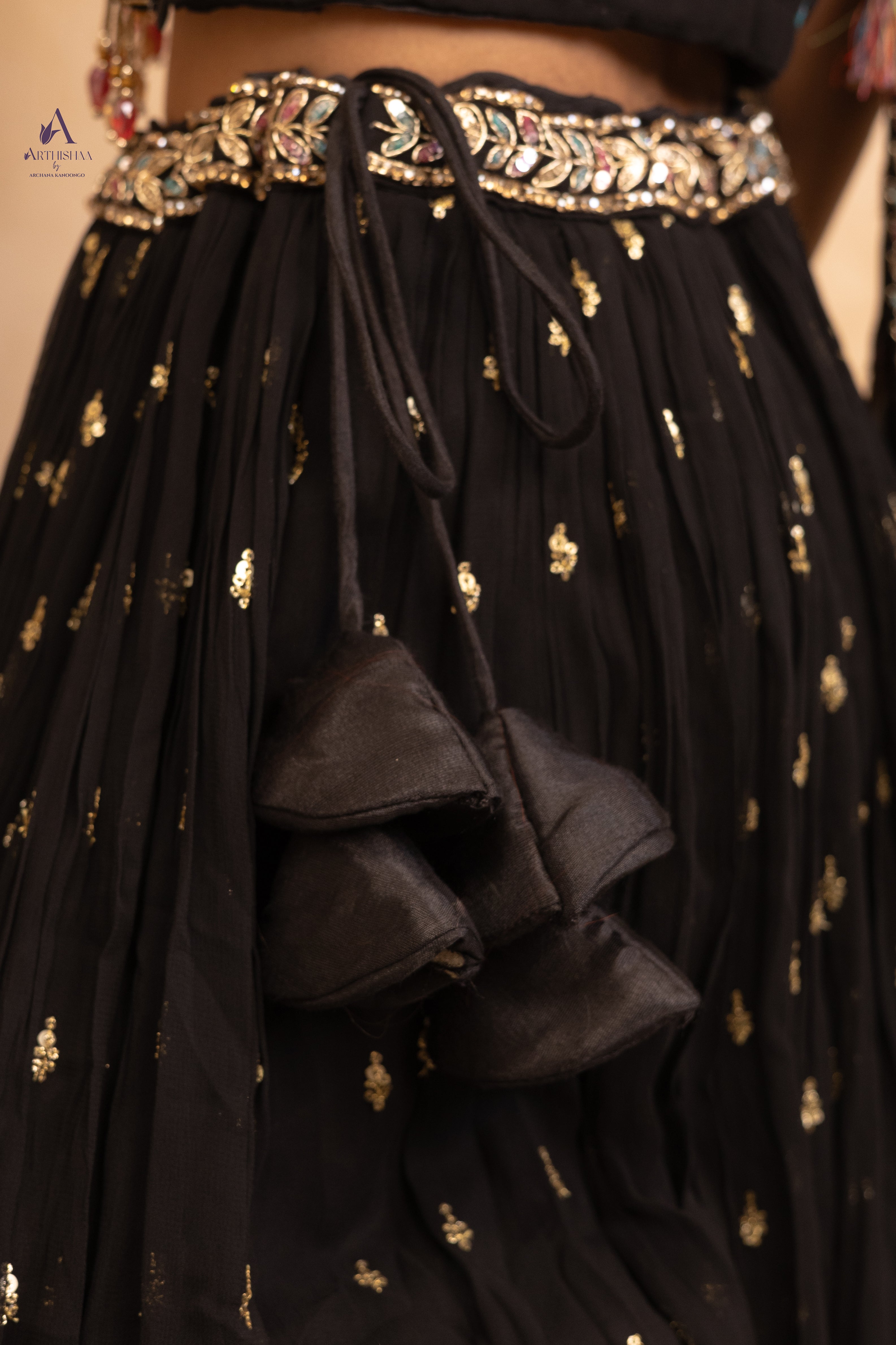 Aarika Noir Lehenga Set