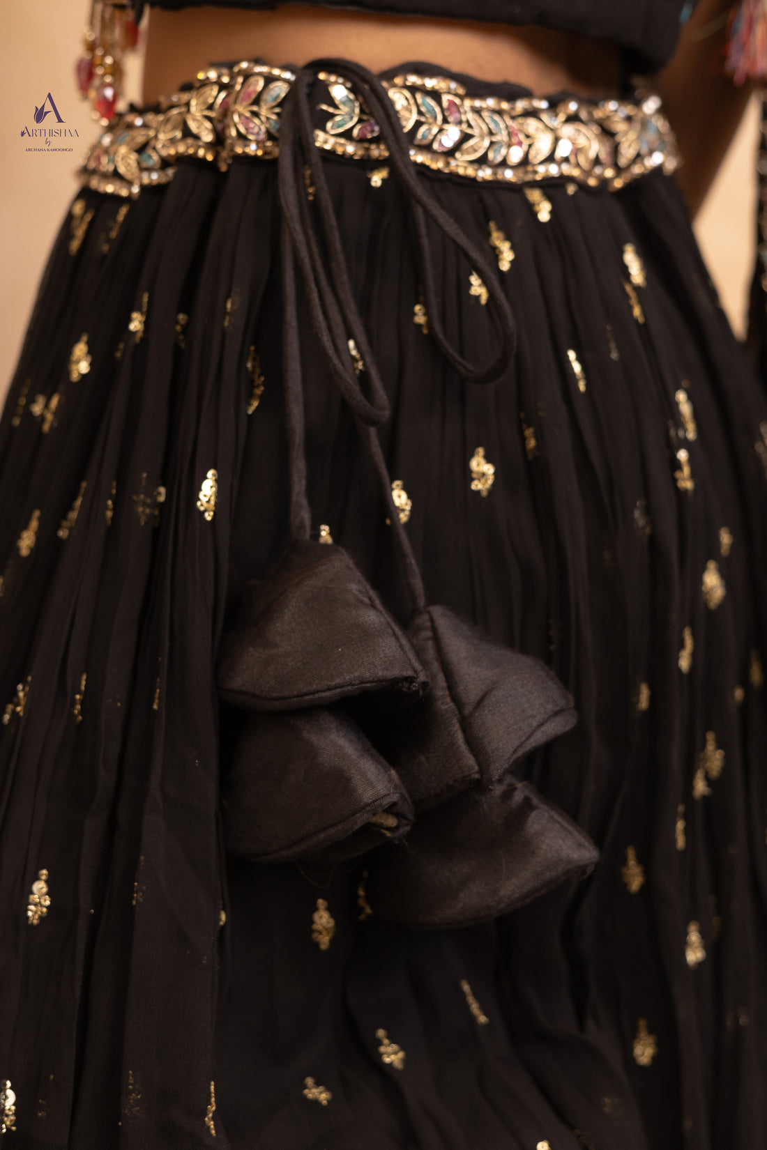 Aarika Noir Lehenga Set