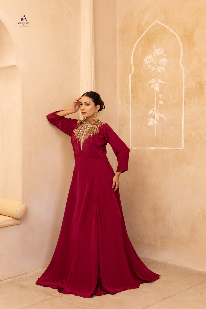 Scarlet Majesty Gown