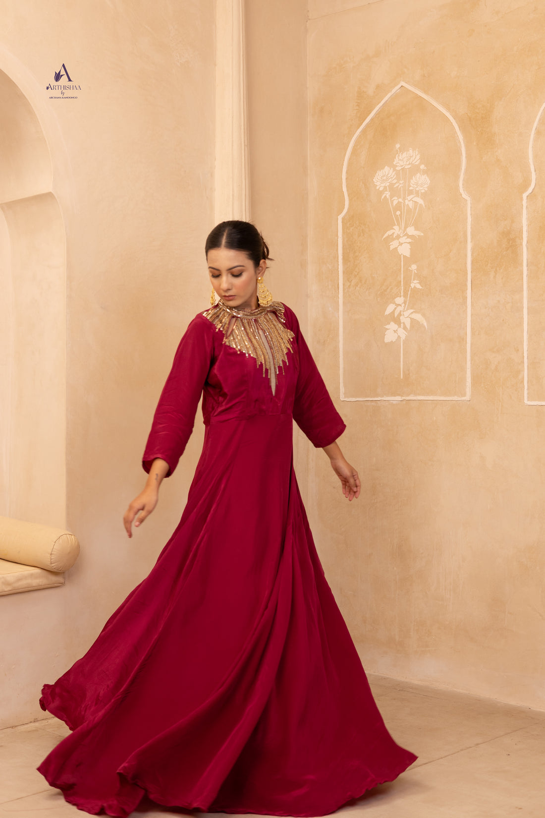Scarlet Majesty Gown