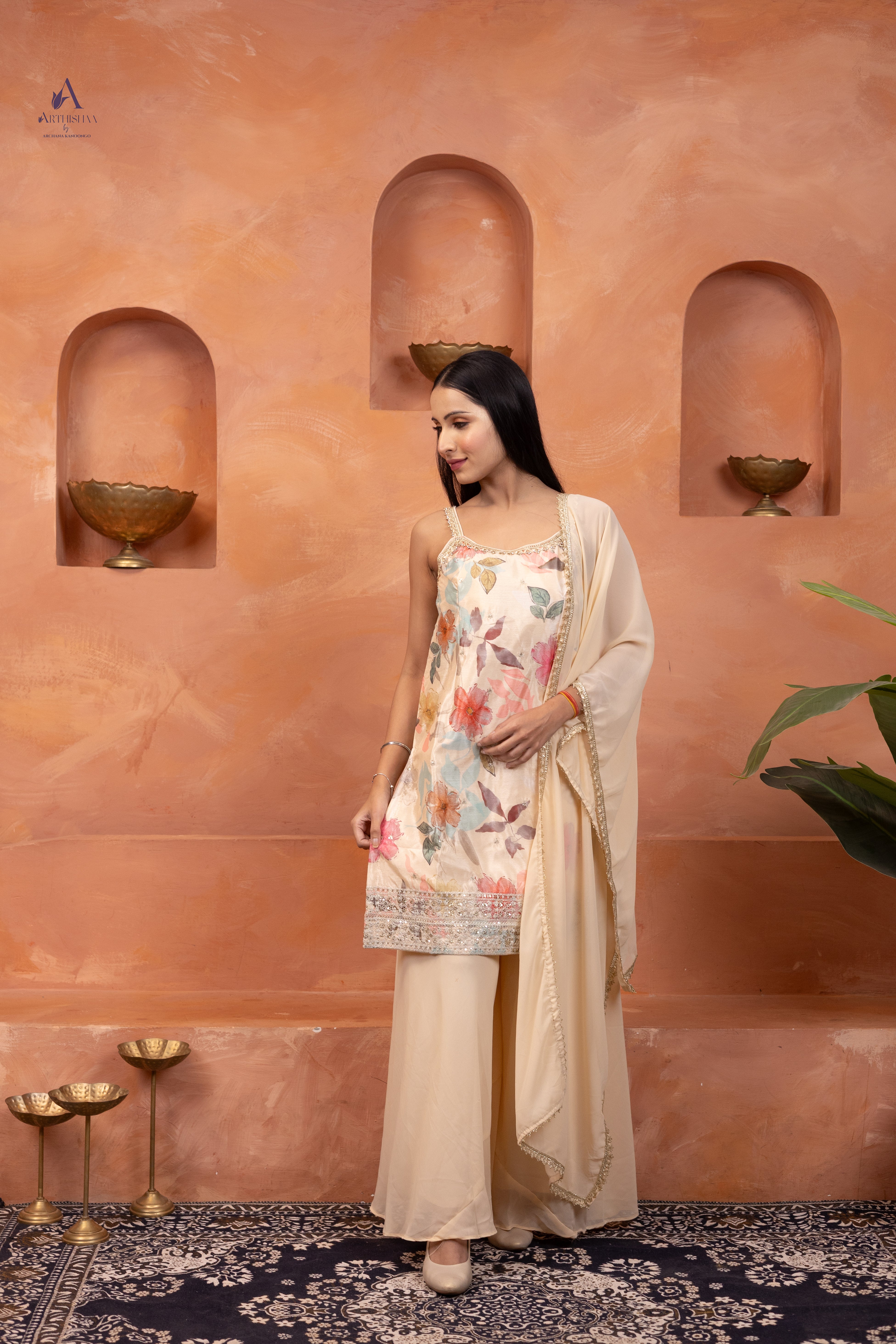 Elysia Floral Sharara Set