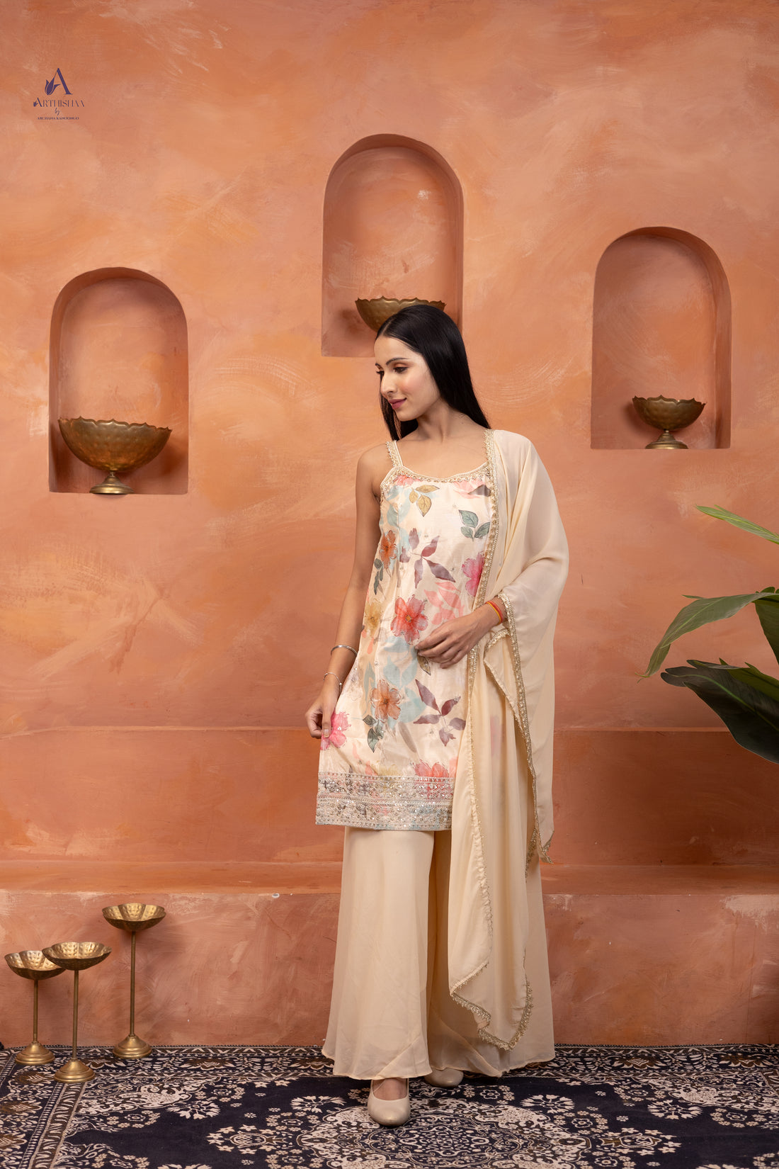 Elysia Floral Sharara Set