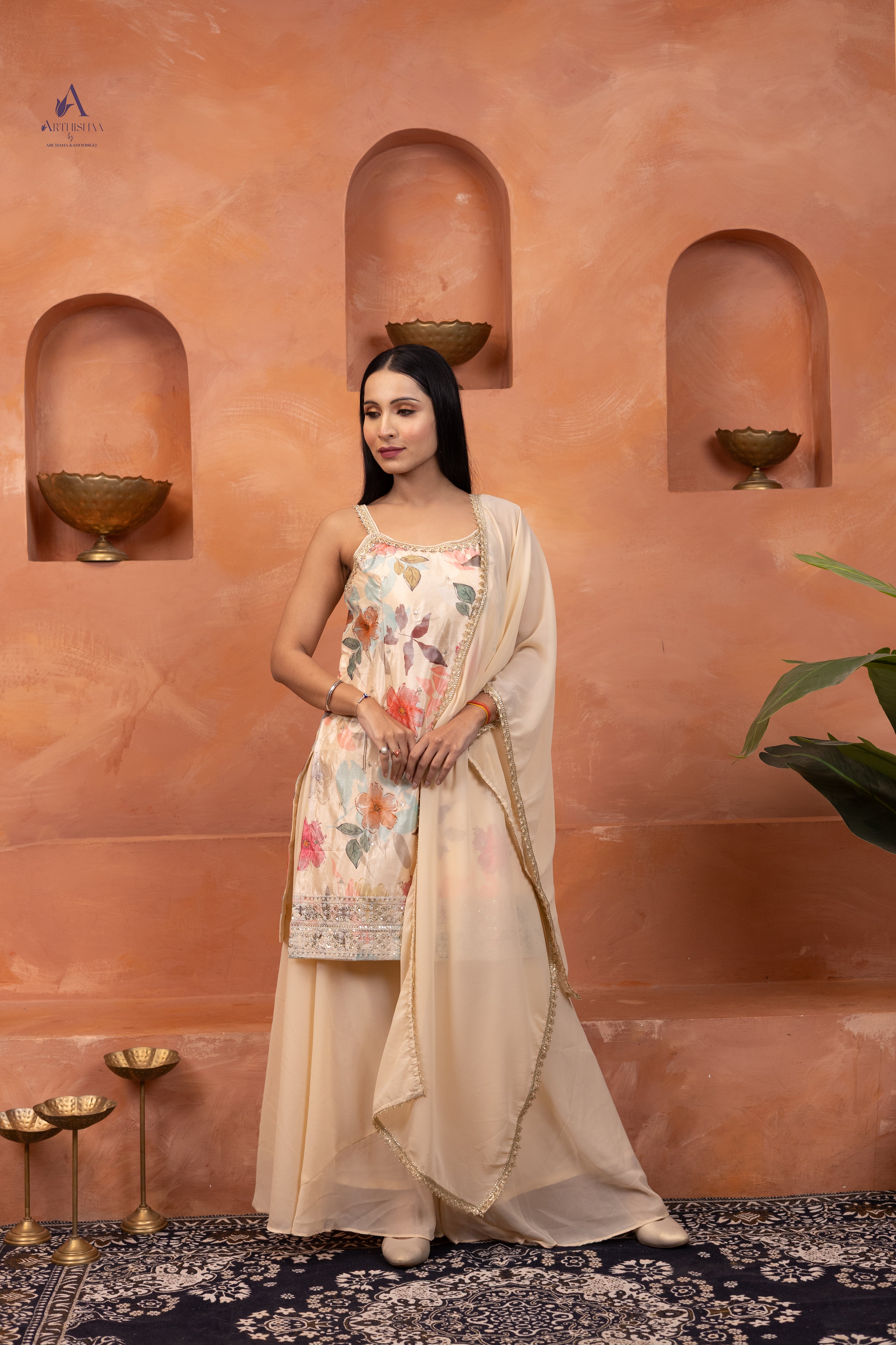 Elysia Floral Sharara Set