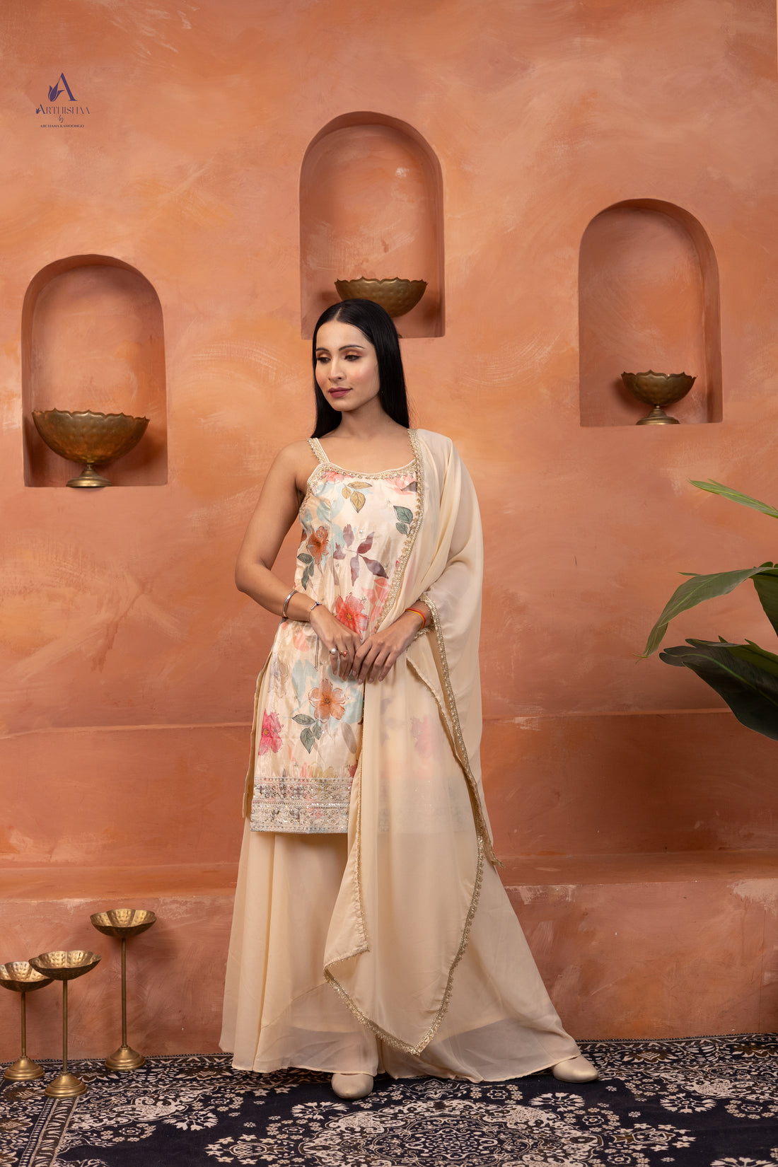 Elysia Floral Sharara Set