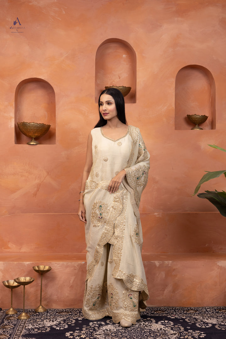 Ivory Aurelia Sharara Set