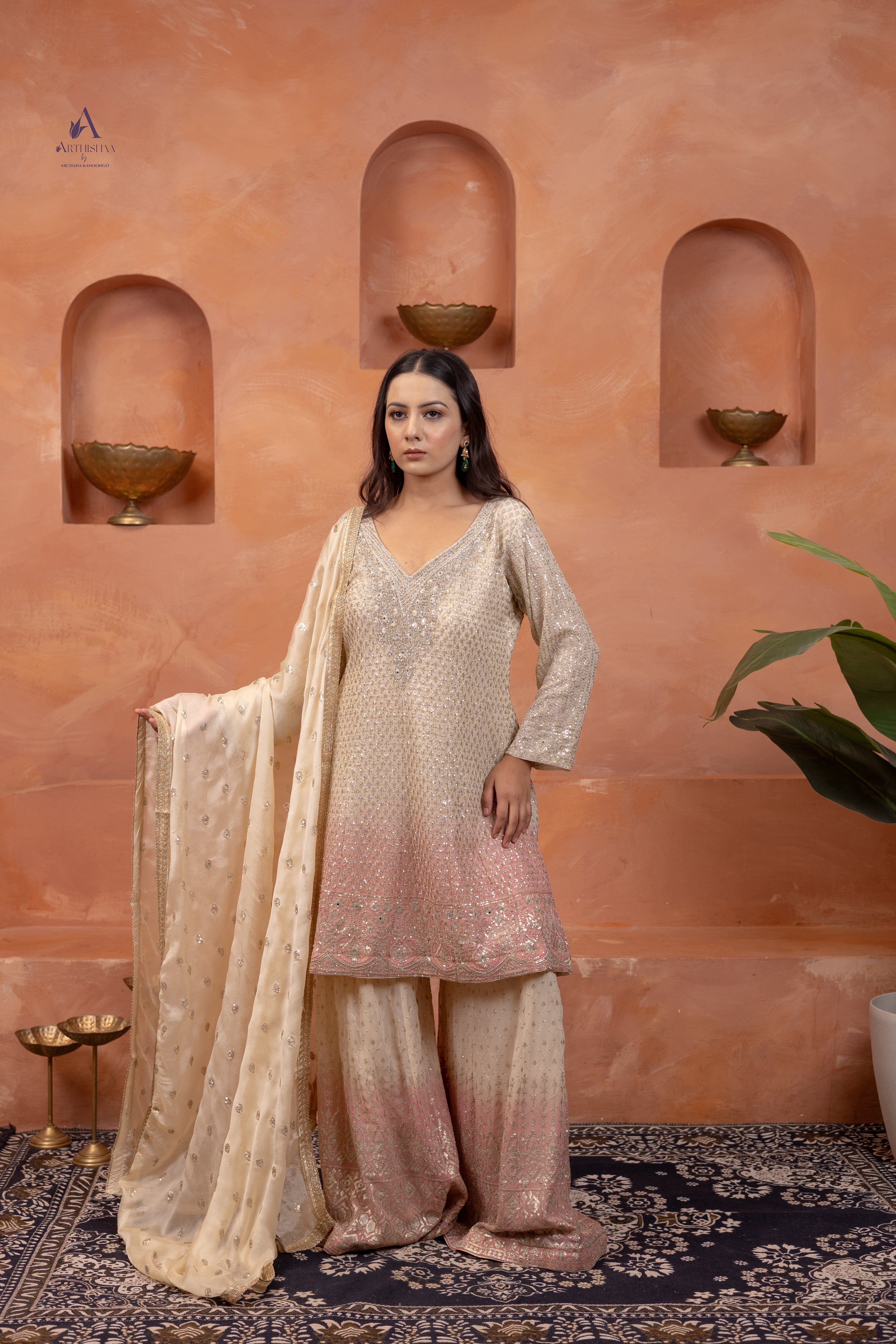 Auréline Ombre Sharara Set
